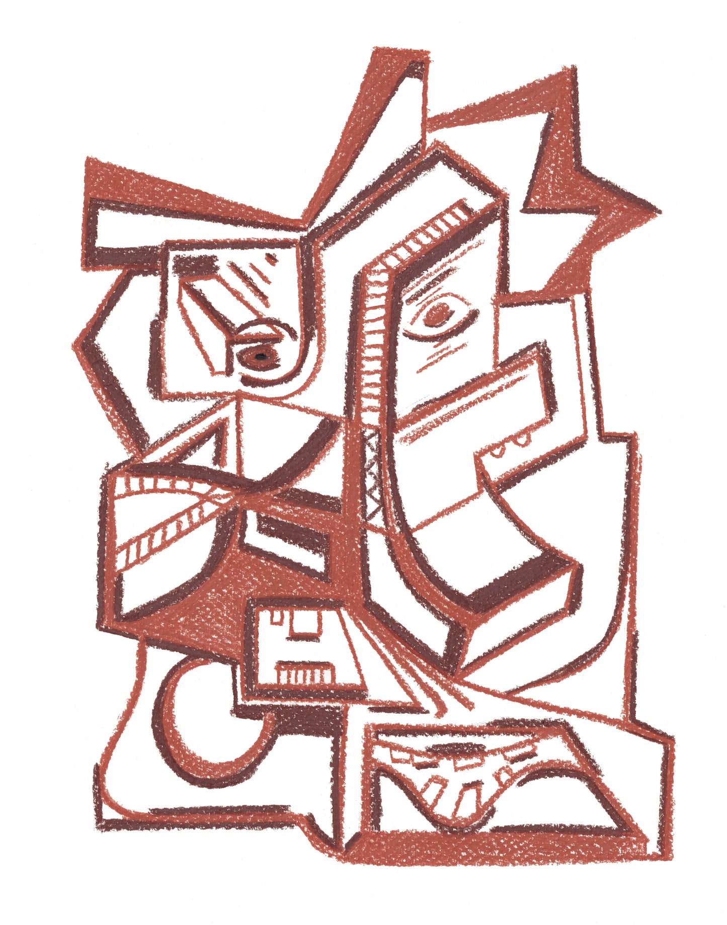 Double Gaze (11×14 Print)