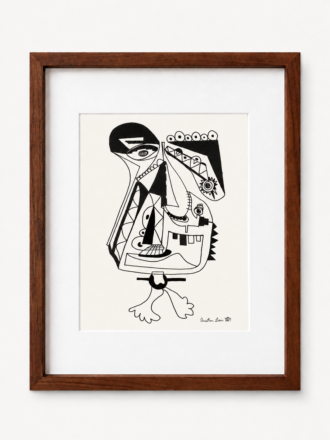 Framed 11x14_Assembly of Voices_Walnut