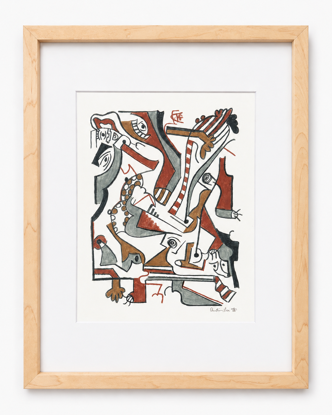 Framed 11x14_Peripheral Chorus_Maple