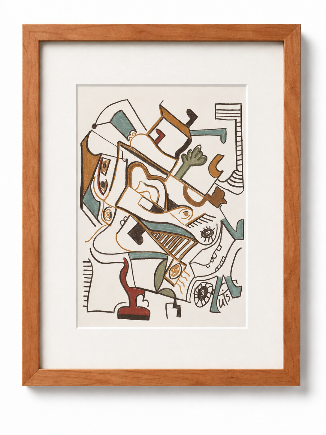 Framed 11x14_The Third Profile_Cherry