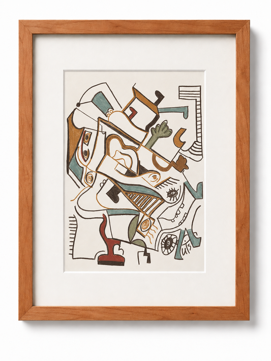 Framed 11x14_The Third Profile_Cherry