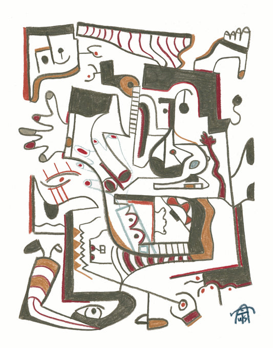 Many-Eyed Static (11×14 Print)
