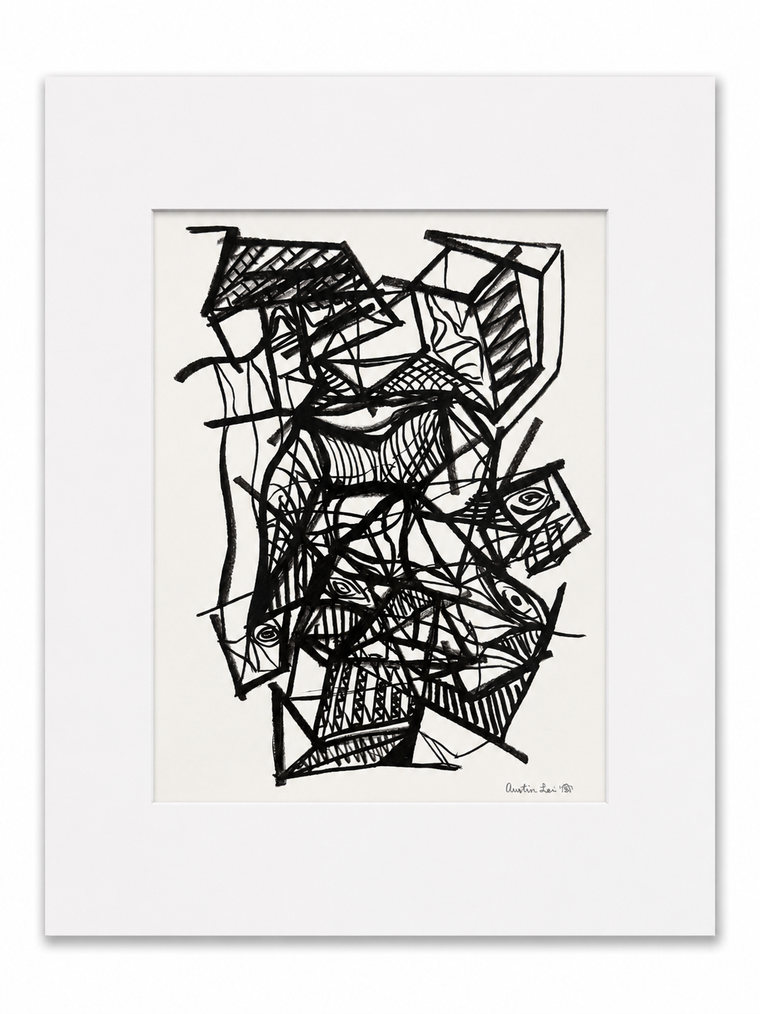 Matted 11x14_Print Only_Crossed Wires