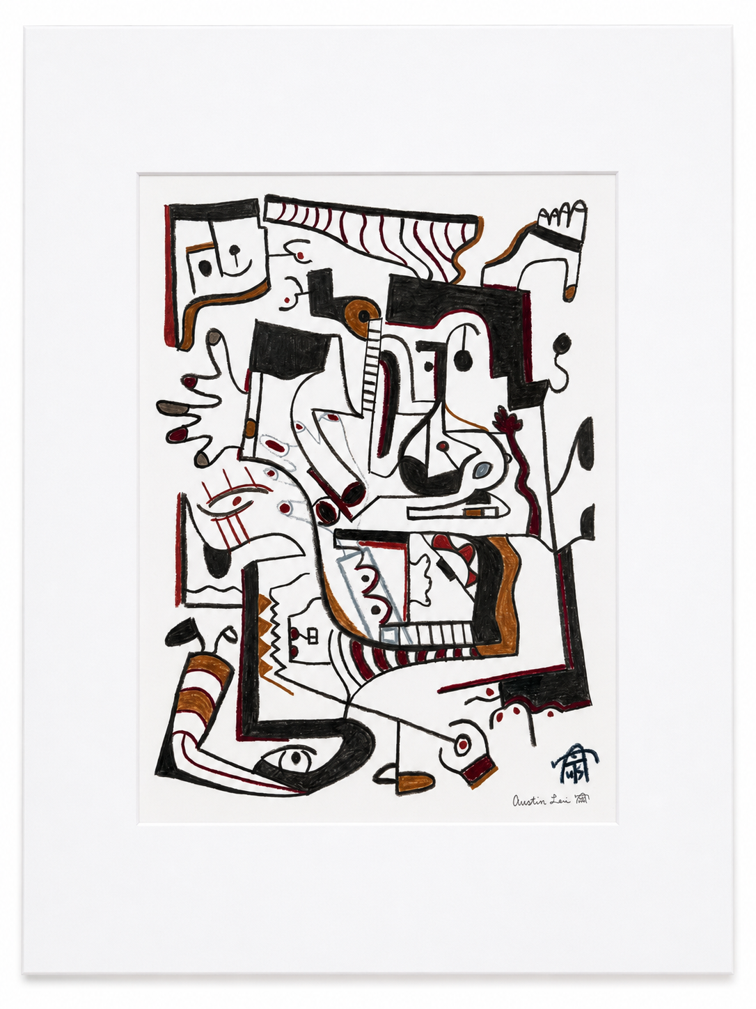 Matted 11x14_Print Only_Many-Eyed Static