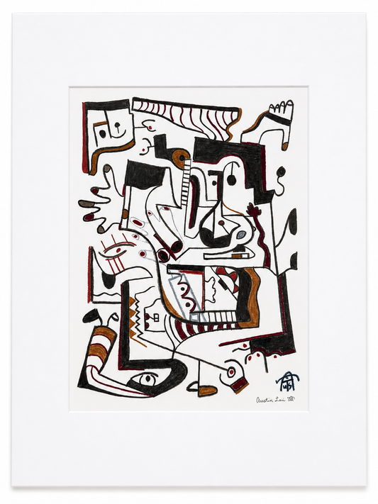 Matted 11x14_Print Only_Many-Eyed Static