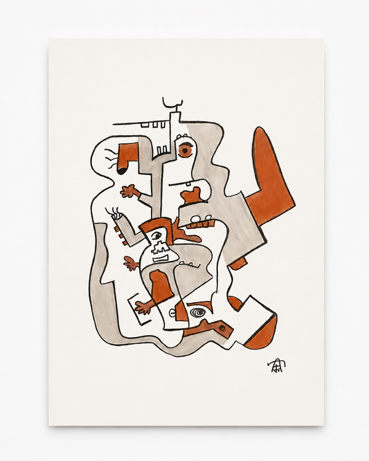 Mini Art Print 4x6_Nested Roles