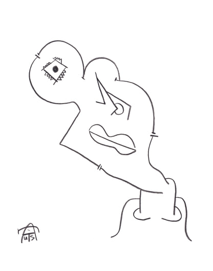 Pinned Eye (11×14 Print)
