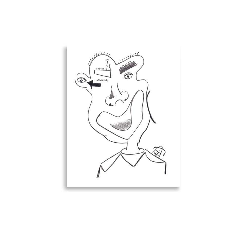 Face Under Construction (11×14 Print)